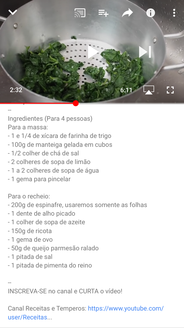 Torta de Espinafre