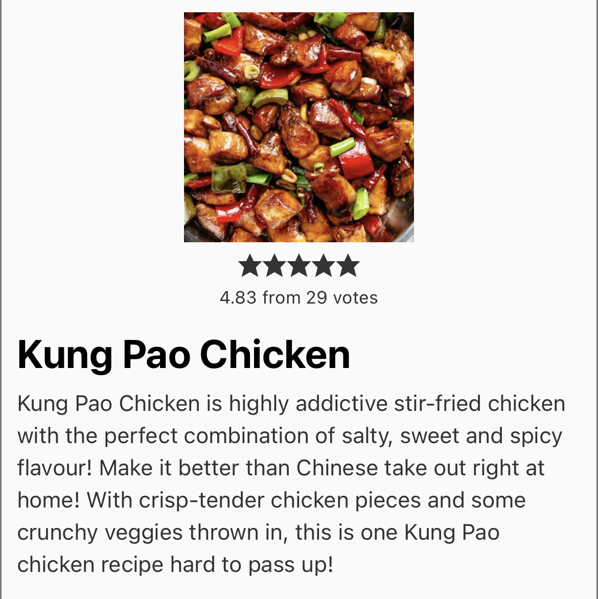 Kung Pao Chicken