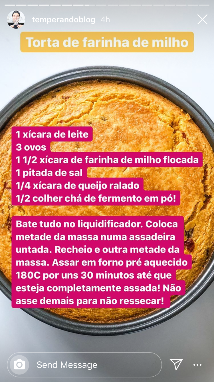 Torta de Milho e Queijo